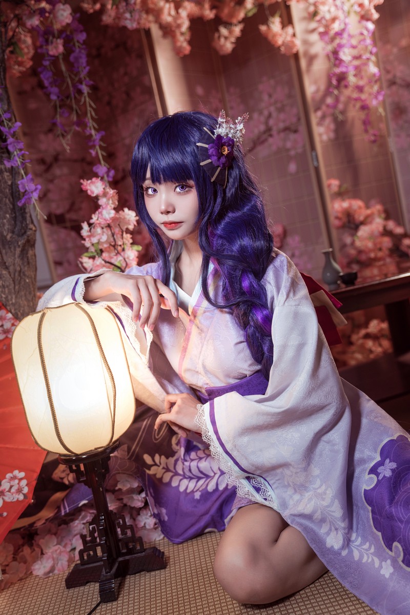 艾西Aiwest 雷电将军Cosplay写真图集 原神角色高清美图 30P (346.6M)插图4