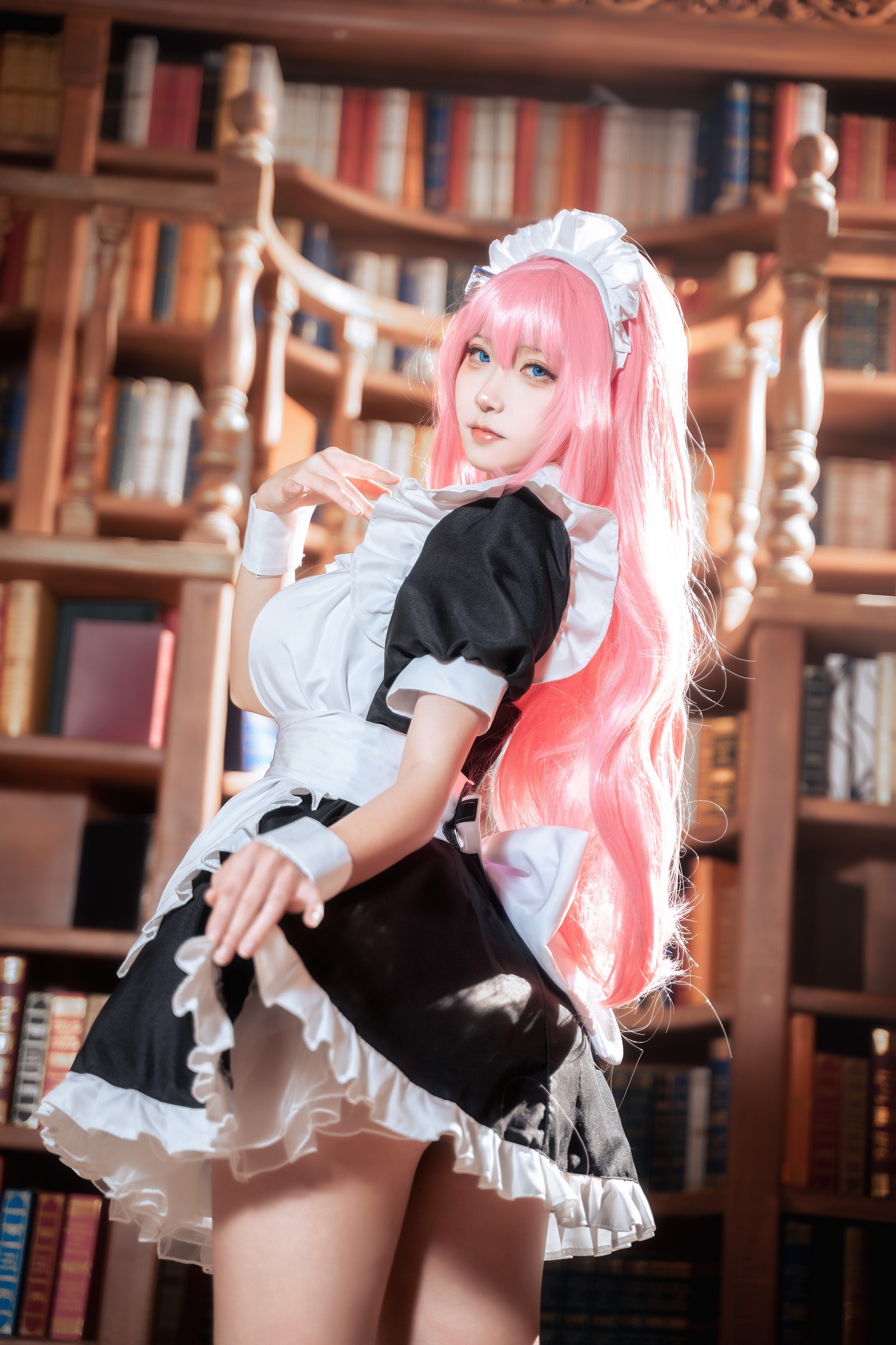 Seya-狮砸 – 孤独摇滚 后藤一里 女仆 Cos 高清写真（14P-162.3MB）插图1