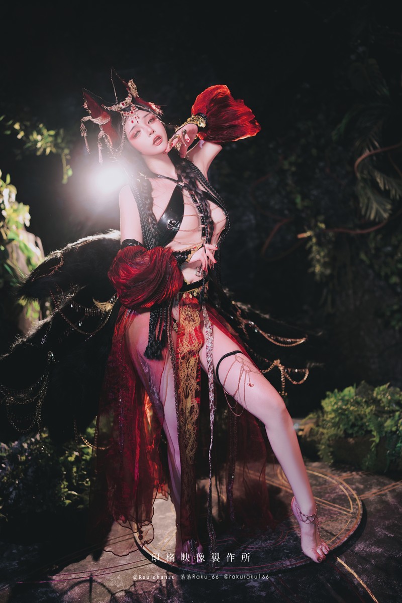落落Raku 宵闇神乐 和风主题Cosplay写真 32P插图7