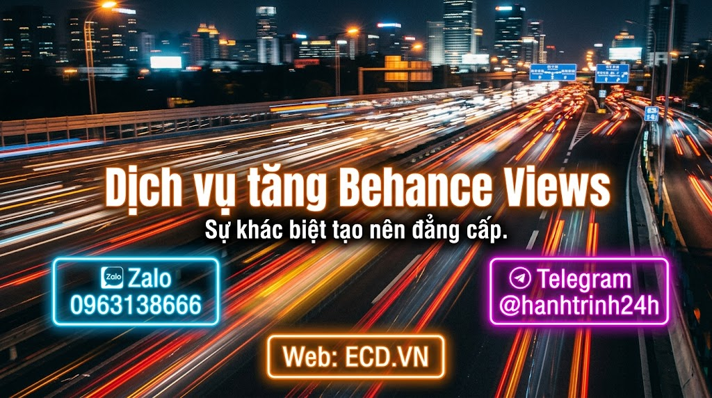 tăng behance views hiệu quả cho portfolio