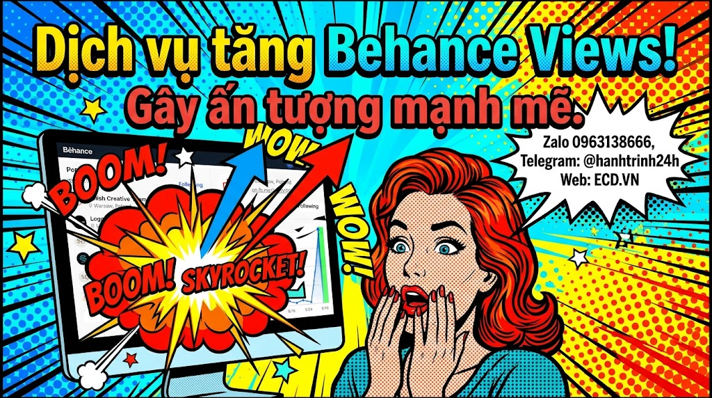 dịch vụ tăng behance views giá rẻ cho project