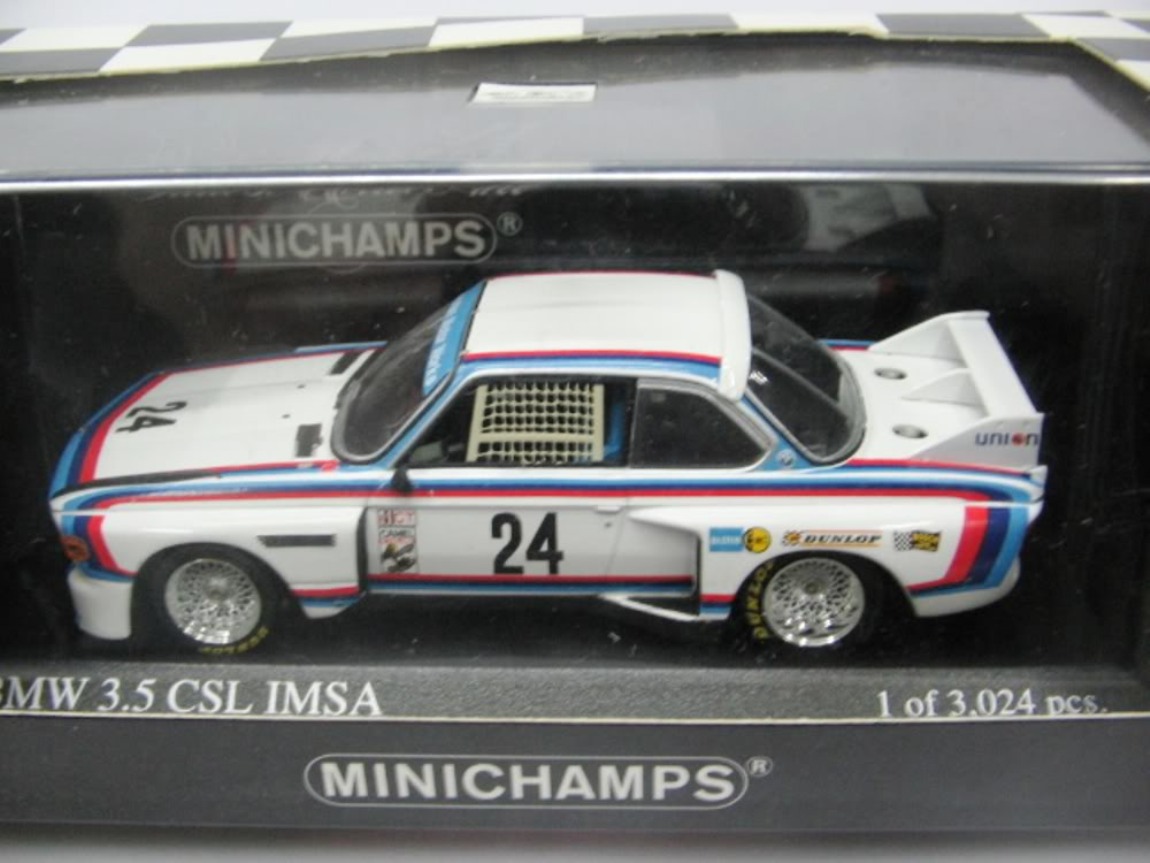 WOW EXTREMELY RARE BMW E9 3.5 CSL #24 Redman Camel GT 1975 1:43