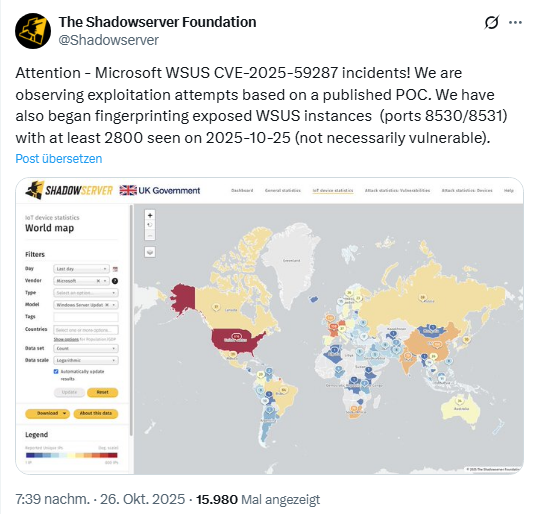 WSUS-Server im Internet