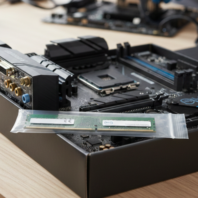 Etiqueta técnica da memória Dell DDR5