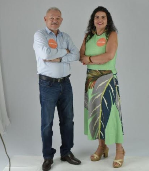 Professor Joaquim e Professora Elizângela, candidatos