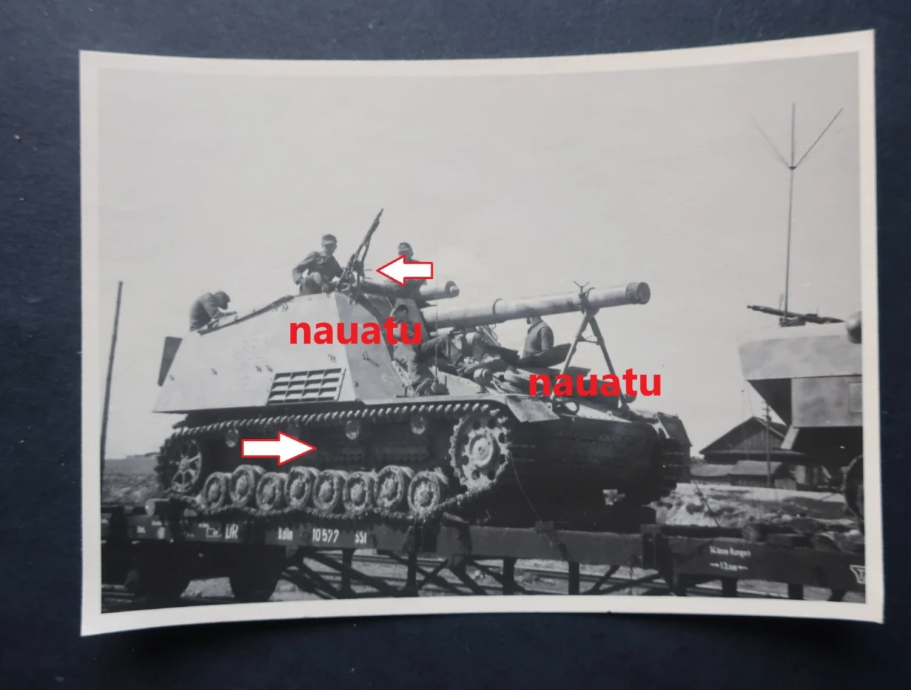2115 Foto Wehrmacht Panzerhaubitze Hummel Panzerschlacht Kursk 1943