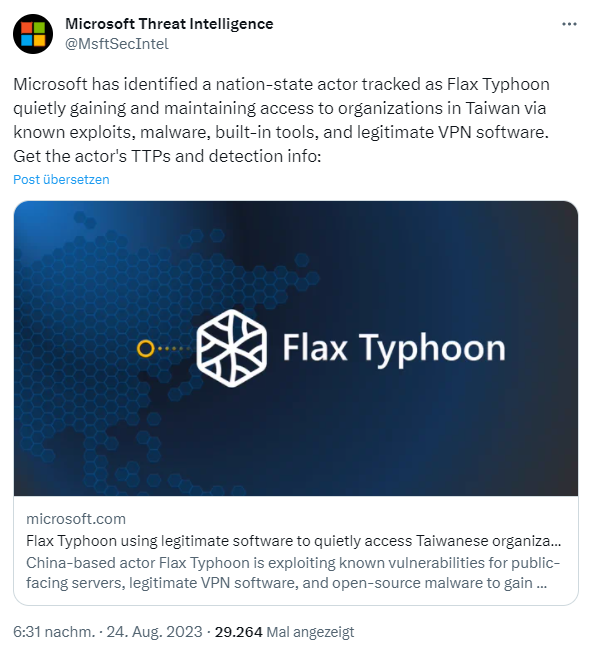 Flax Typhoon campain