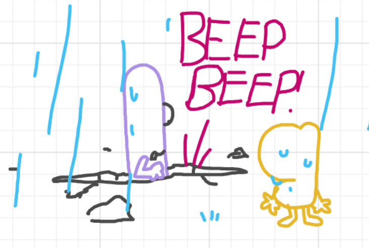 A panel from A Murder On The, episode six of the Board Boards object show by Furretwalk/WalkingFurret.