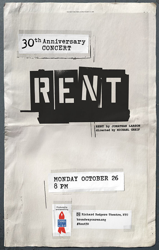 RENT 30th Anniversary Concert - 10/26 at Richard Rodgers Theatre