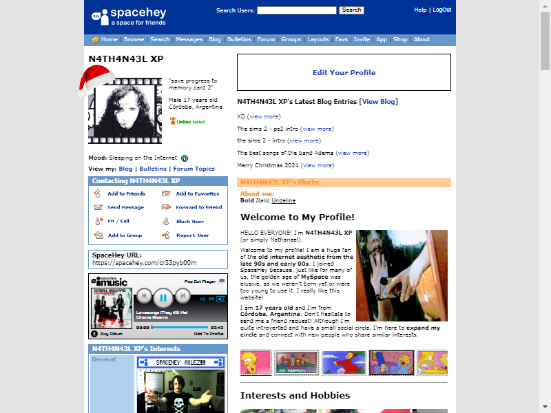 Myspace Music Player 2008 (CSS incomplete!) - N4TH4N43L XP's Blog ...