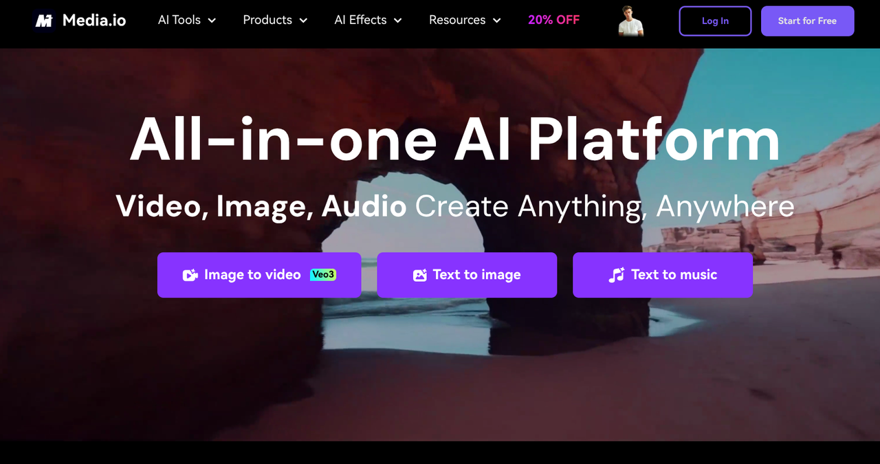 Media.io أداة شاملة لتحسين الفيديو