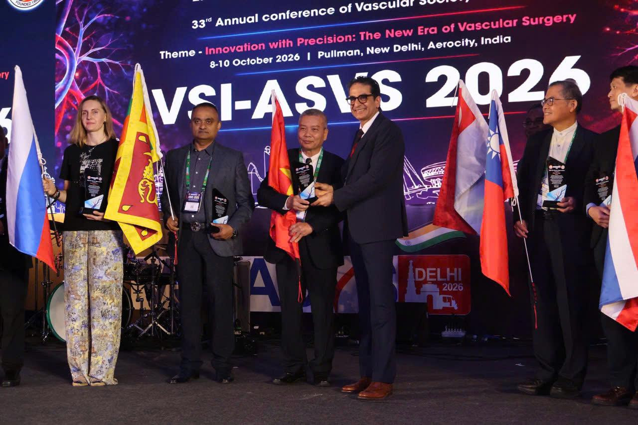 Lễ khai mạc và toàn cảnh Hội nghị Mạch máu Châu Á ASVS 2026 tại New Delhi - Đoàn VNVDA