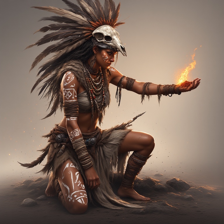 A-powerful-tribal-warrior-woma-(17)