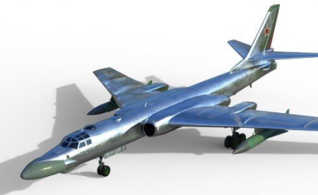 Tu-16 K-10 Badger C 3D model Tu-16 K-10 Badger C 3D model