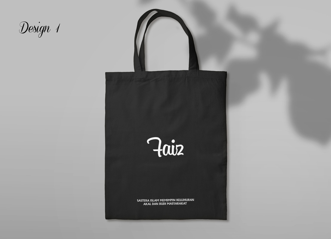Tote Bag Hitam Belakang 1