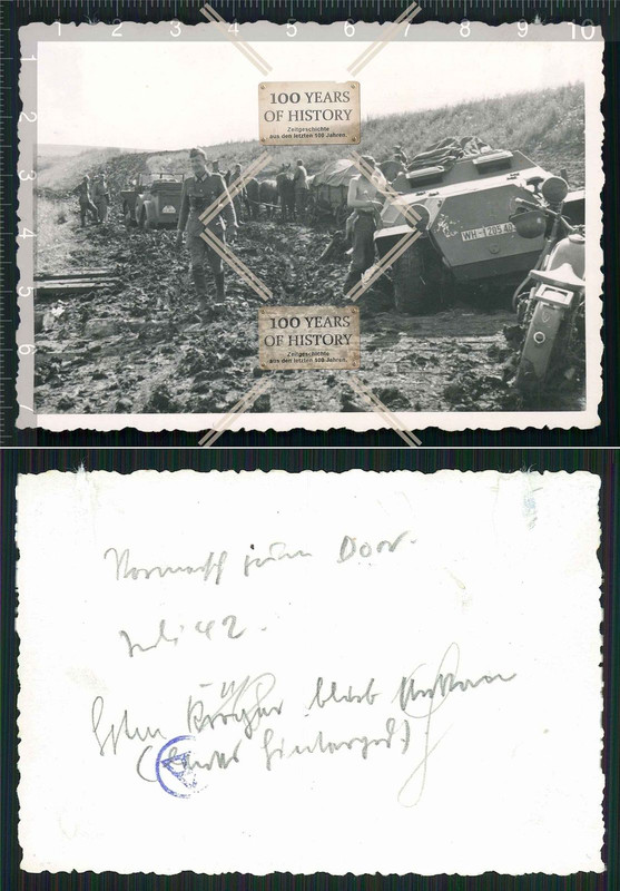 Orig. Foto Panzer SdKfz 251-1 C mot. 11. PD Schütz.Regt. Gespens