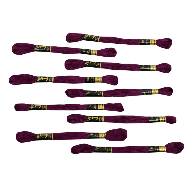 Anchor Cross Stitch Threads Stranded Cotton Beautiful Embroidery Floss 25 Skeins - Picture 154 of 156