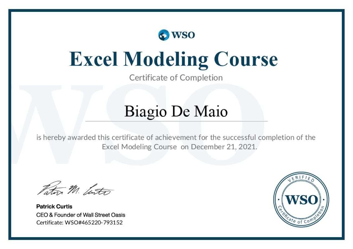 Biagio De Maio - Finance Professional | Financial Modeling & Data-Driven  Insights | Excel, R, SQL, Python | FP&A | Turning Data Into Strategic  Growth | LinkedIn