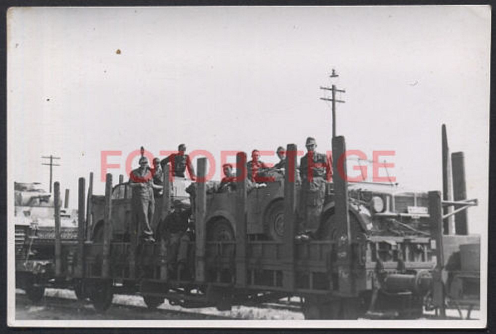 Eisenbahn Militärtransport HORCH Kübelwagen Panz