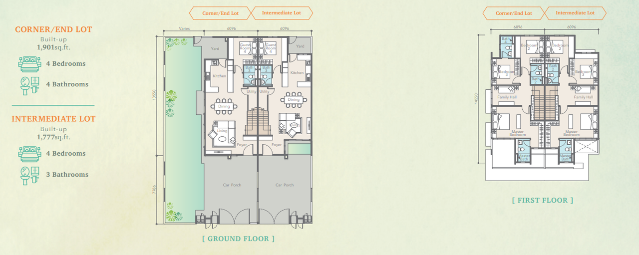 Banyan Type A floor plan in Setia Eco Hill 2. Semenyih, Selangor