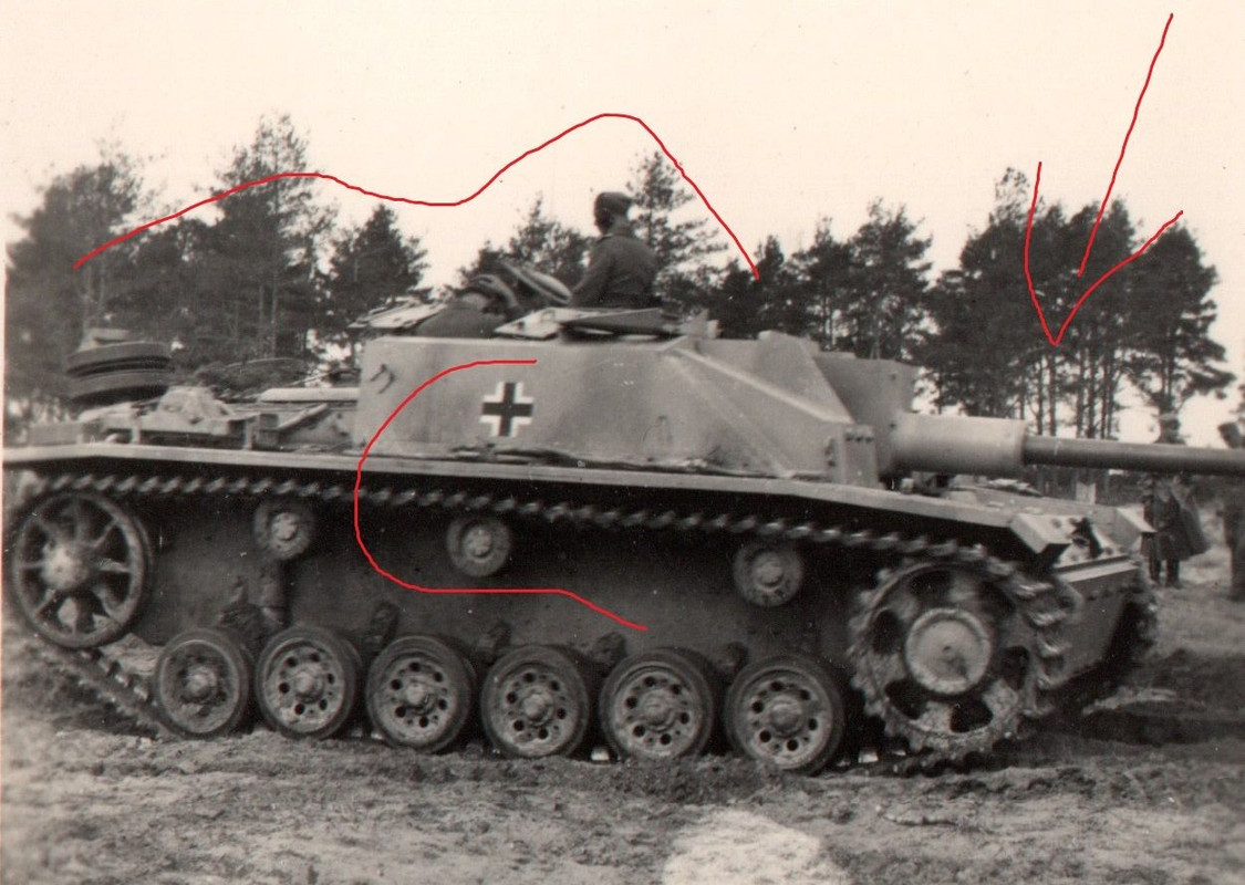 Foto Soldat Panzer Tank Sturmgeschütz Langrohr S