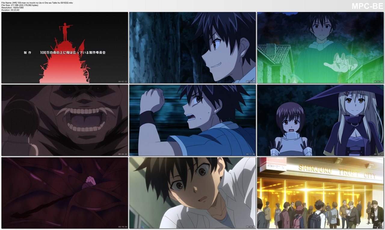 [HR] 100-man no Inochi no Ue ni Ore wa Tatte Iru S01E02 [Web 1080p HEVC E-OPUS Multi] HR-DR