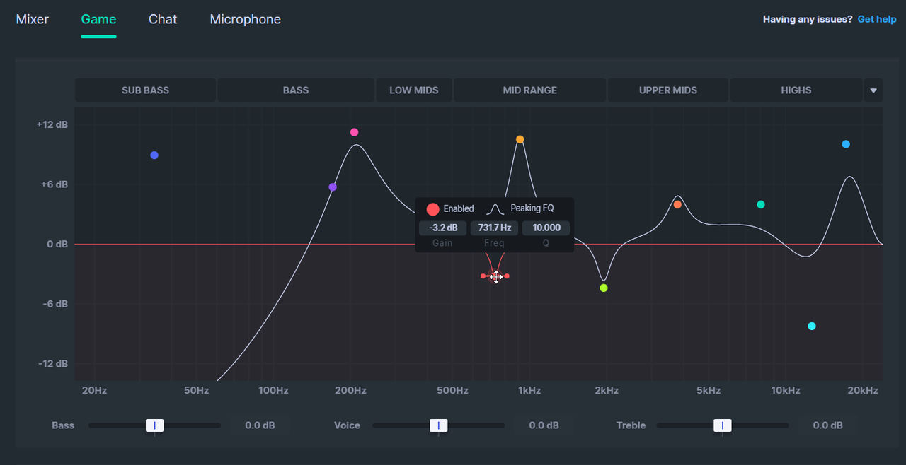 how to make steel series sonar not change audio settings?