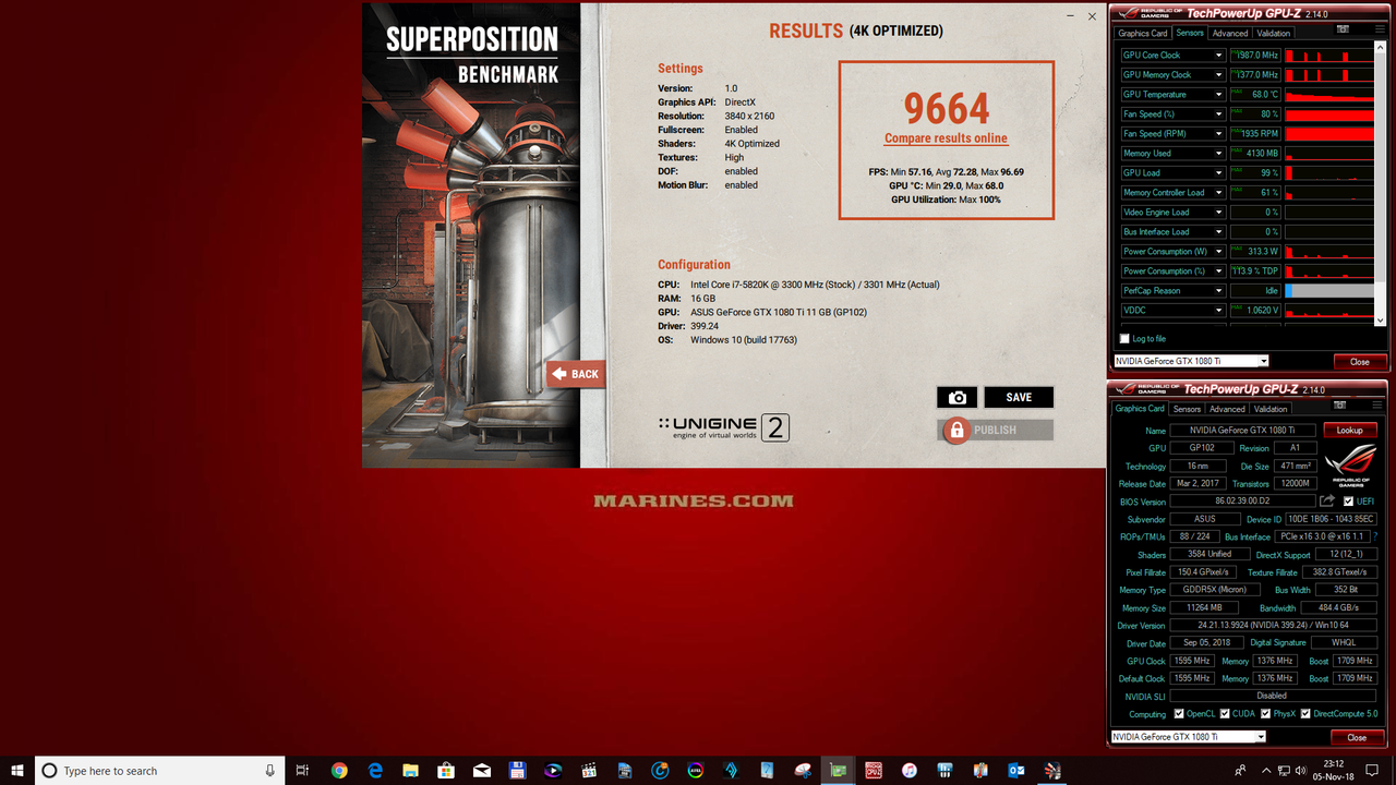 Unigine Superposition 4K (Gaming Mode)