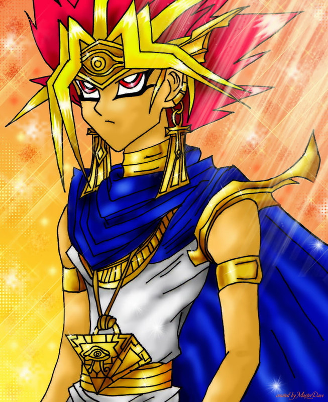 Hình vẽ Atemu (Yami Yugi) bộ YugiOh (vua trò chơi) 1_Atemp_66