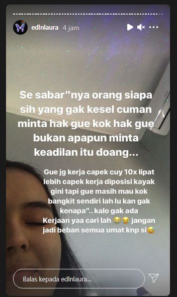 Laura Anna geram dengan sikap Gaga Muhammad yang tak kunjung bertanggung jawab