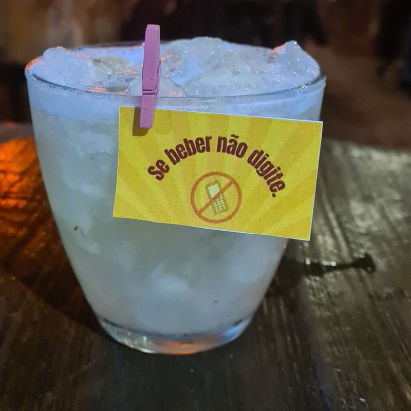 Tag para drink exemplo