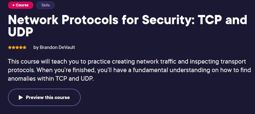 Network Protocols for Security: TCP and UDP