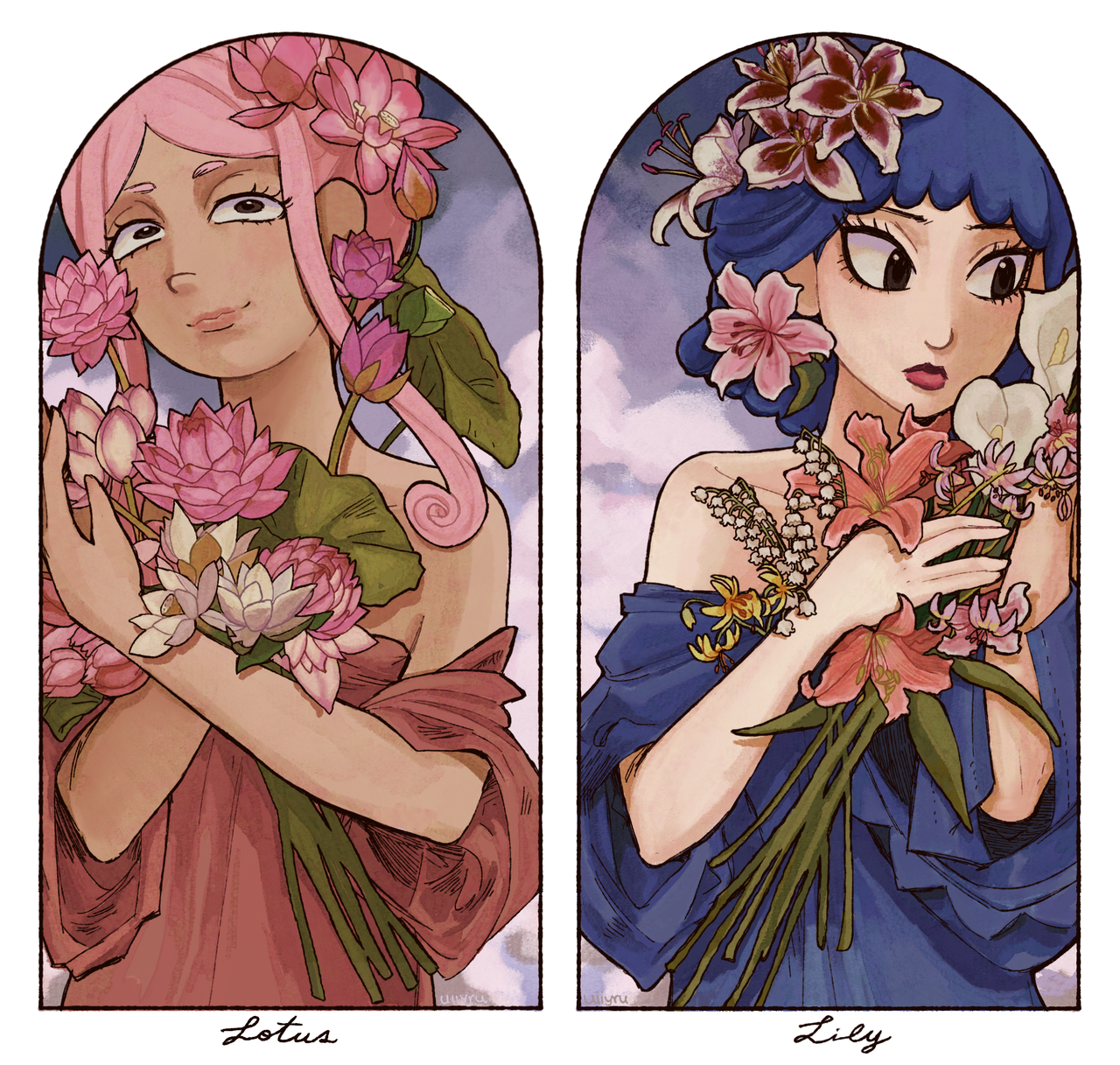 Art Nouveau tribute Mucha