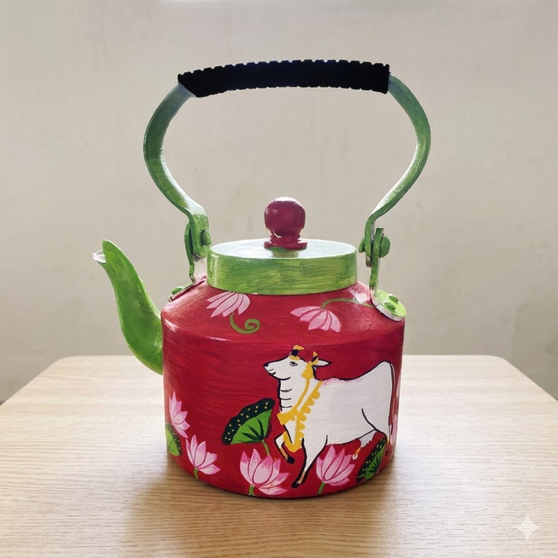 Pichwai Painting on Kettle DIY Kit 
