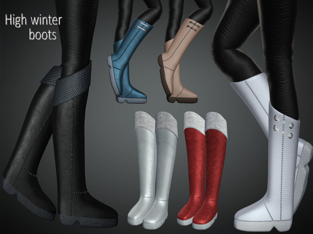 [ Reallusion Shoes ] High winter boots