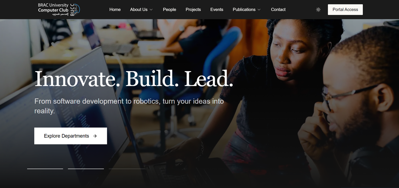 BUCC Website preview