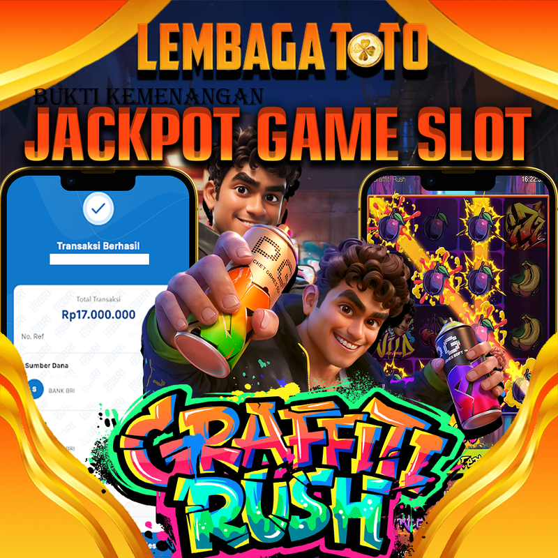 BUKTI JACKPOT 05 SEPTEMBER LEMBAGATOTO GRAFFITI RUSH  Rp.17.000.000,- LUNAS