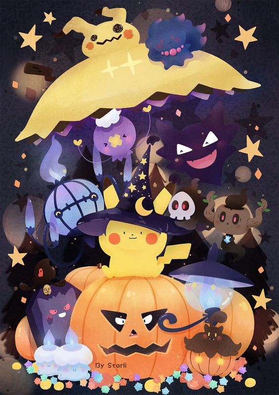 pikachu-gengar-mimikyu-litwick-chandelur