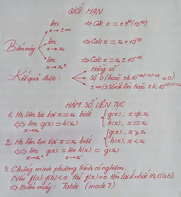 Lý thuyết Hàm số bằng ảnh viết tay 1