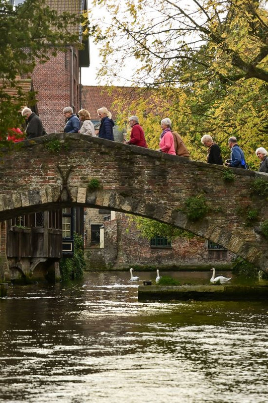 Otoño en Flandes - Blogs de Belgica - Día 3 (I): Amanecer en Brujas y paseo en barca por el canal. (7)