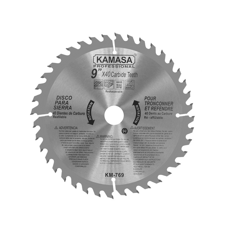 DISCO PARA SIERRA 9"X40T KAMASA