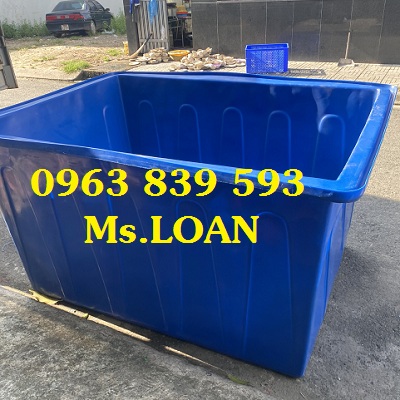 Thùng nuôi cá 2000L, bể nhựa nuôi cá chữ nhật 2000L / LH 0963.839.593 Ms.Loan Thung-nhua-chu-nhat-2000-lit-dung-nuoc-nhuom-vai