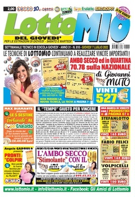 Lottomio del Giovedi N.816 - 7 Luglio 2022