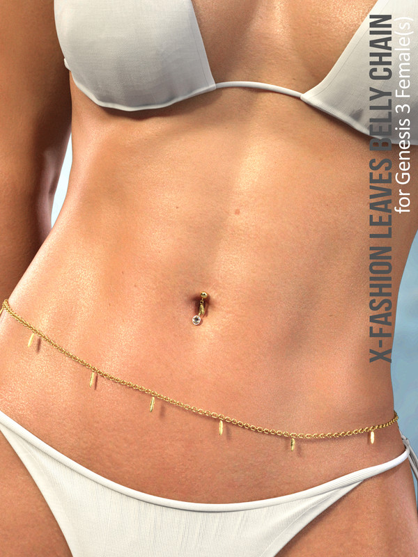 X-Fashion Leaves Belly Chain for Genesis 8 Females X-Fashion Leaves Belly Chain for Genesis 8 Females