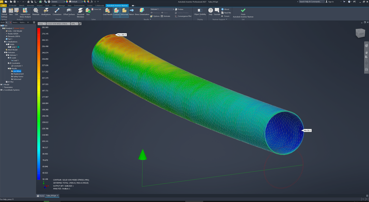 Working with Autodesk Nastran 2027.1 full activated