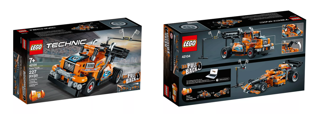 Lego 42104 LEGO Technic Race Truck 42104 Pull-Back Model Lego Set Slight  Damage