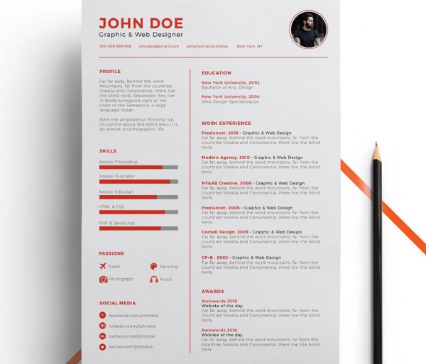 Free Resume Template by Eduardo Ogawa