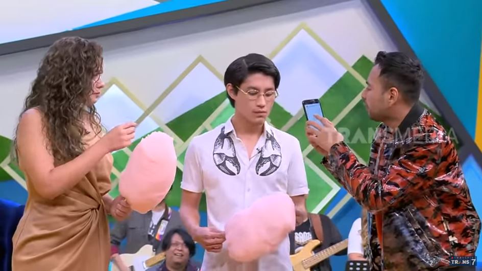 Teuku Rassya di acara Okay Bos, Trans7, Kamis (5/9/2019).
