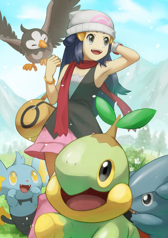 dawn-turtwig-shinx-gible-and-starly-poke