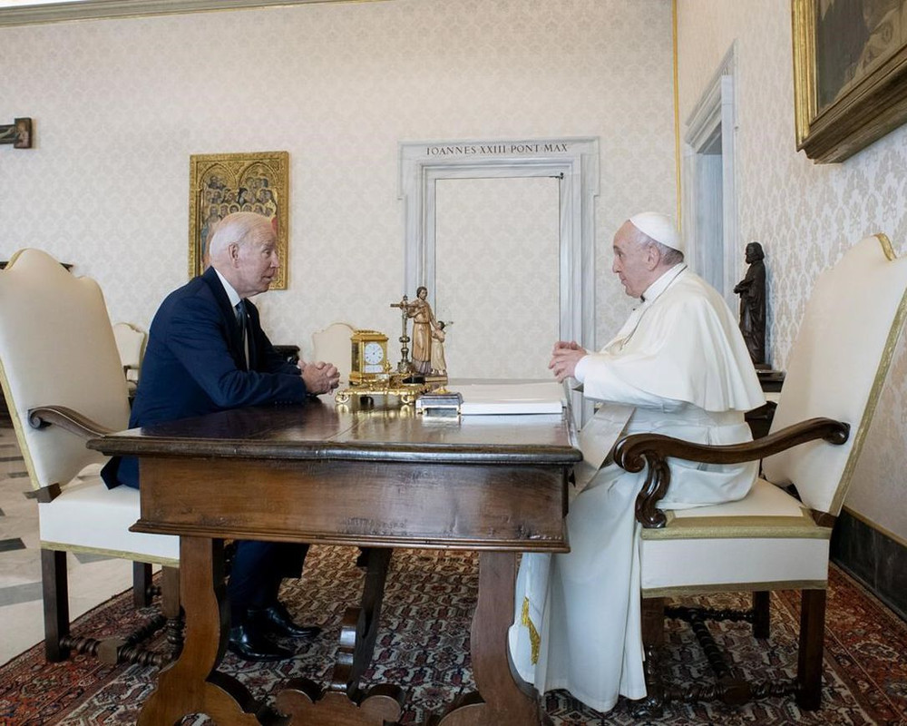Joe Biden y el Papa Francisco tuvieron una de la reuniones más duraderas
